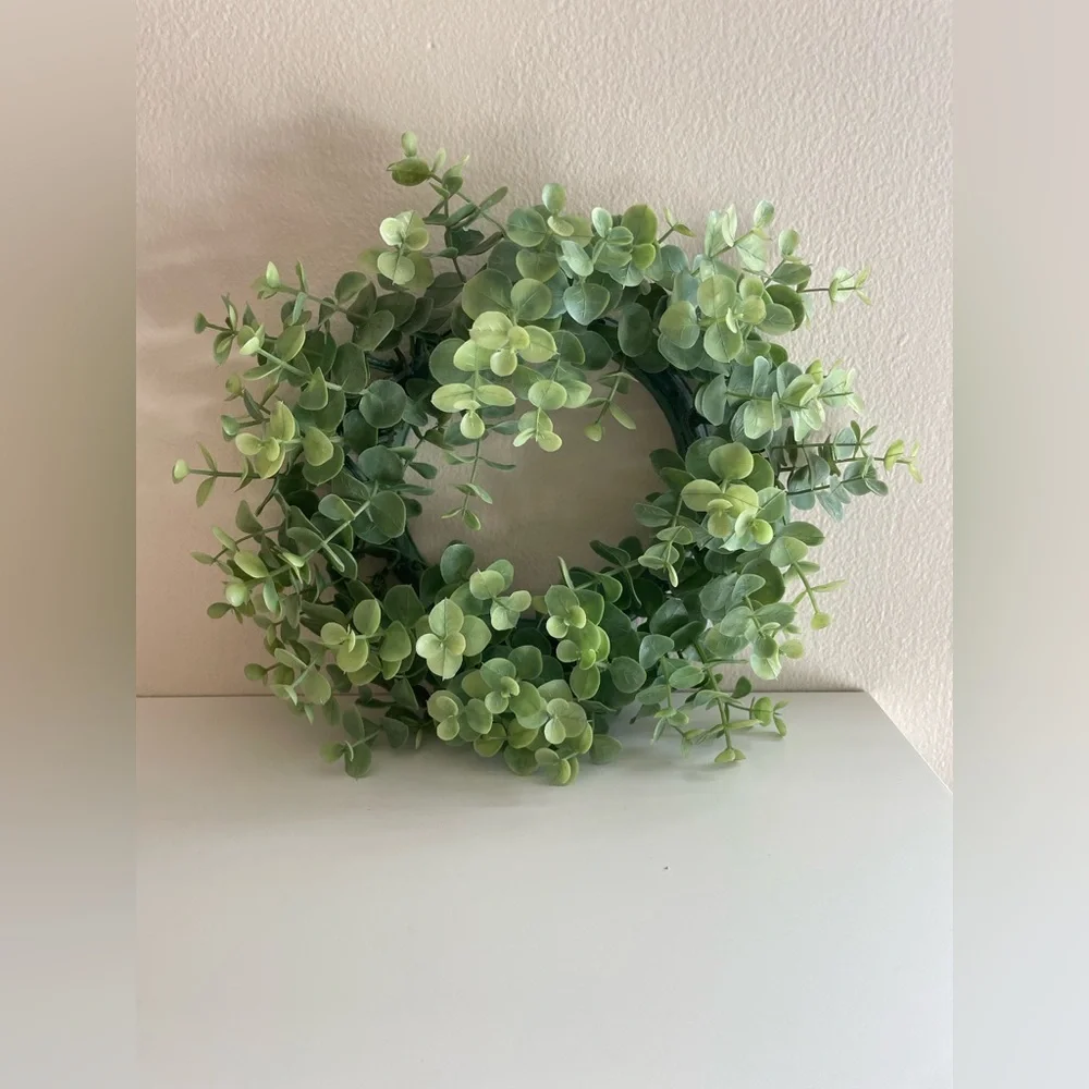 Green Faux Eucalyptus Wreath